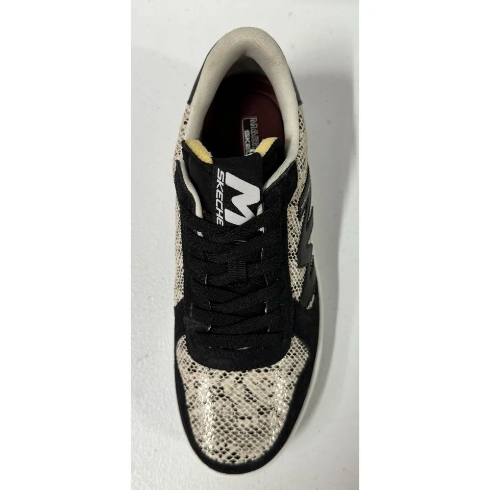 Size 8US‎ - Skechers Mark Nason Sneaker Shoes, Black/ Snake Skin Design